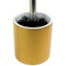 Steel and Gold Finish Round Free Standing Toilet Brush Holder in Resin
